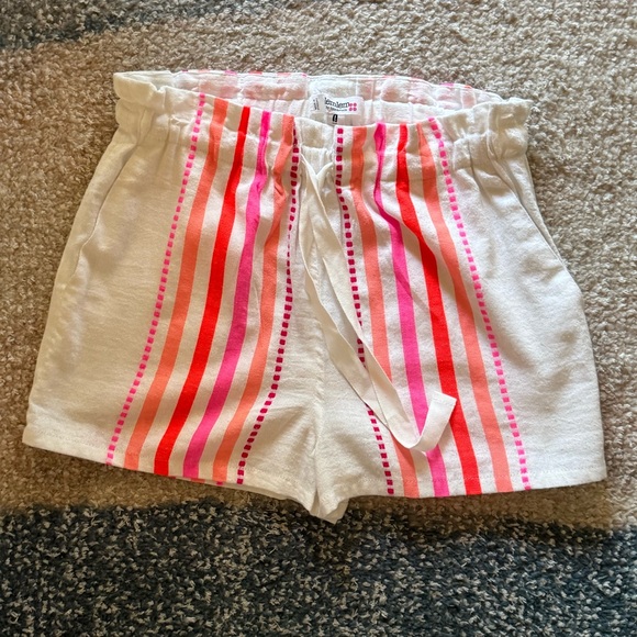 NEW lemlem Eshe Striped Cotton Blend Shorts